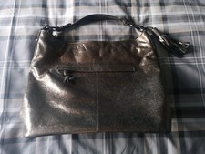 Tiddy Wade Genuine Leather Shimmer Large Shoulder Tote Handbag