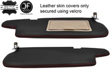 RED STITCH 2X SUN VISORS