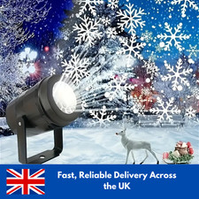 USB Christmas Projector Laser Lights 16 Pattern Snowflake Lamp Party Xmas Decor