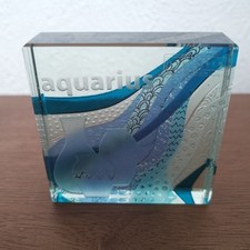 Spaceform Glass Token Aquarius Constellation Zodiac Birthday Horoscope RARE
