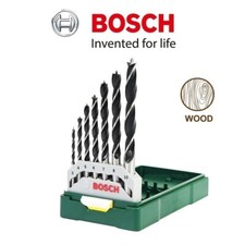Bosch Wood Drill Bit Set x7 X-Pro Brad Point Drill Bits Lip Spur 2607019580