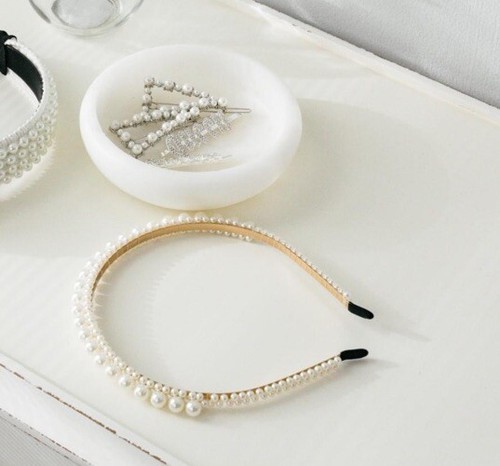 Monat pearls alice bands - pearls,