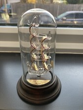 Ship by Mayflower Glass 18th Century FrigateSculpture in Dome Shape Glass.