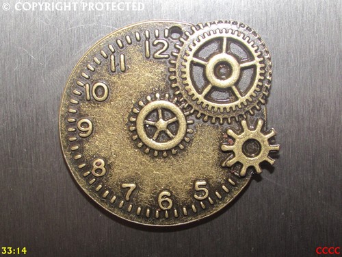 Steampunk bronze fridge - bronze,