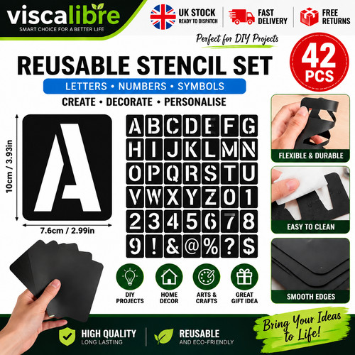 Pcs letter stencils large - pcs,