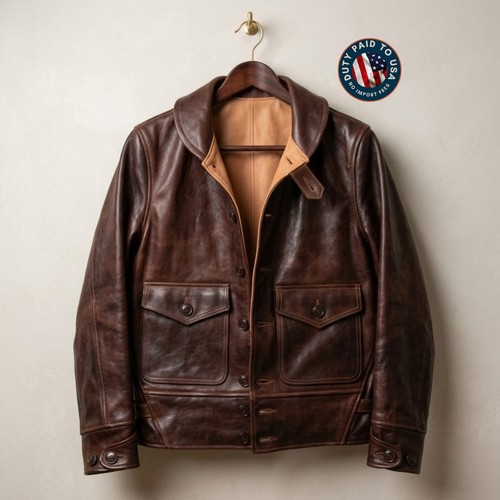 Mens leather jacket cossack - mens,