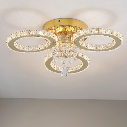 Led ceiling light - ceiling, gold