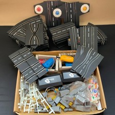 Vintage Speedking Road Racing Slot Car Job Lot Bundle Track Accessories