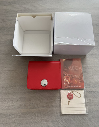 Omega watch box red - box,