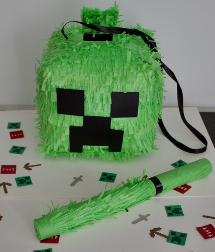 Creeper inspired piñata with - creeper,