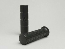 Vespa Smallframe Handlebar Grips 24 x 120mm V50 90 PV ET3 125 Piaggio Logo Black