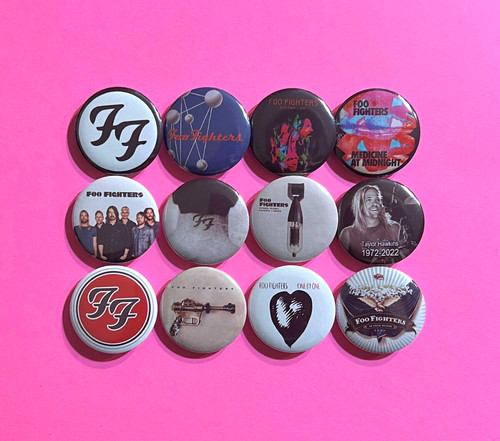 Foo fighters button pin - foo,