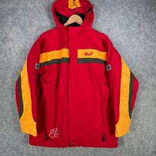 Jack Wolfskin Jacket Boys 176 Red Spell Out Logo Texapore Gorpcore Teens Coat