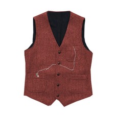 Mens Tweed Waistcoat Vintage