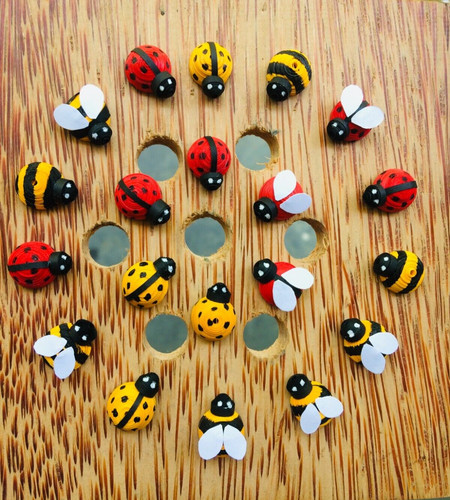 Paper quilling lady bugs - quilling, mixed
