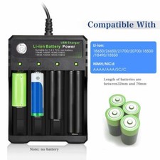 USB Battery Charger 4 slots