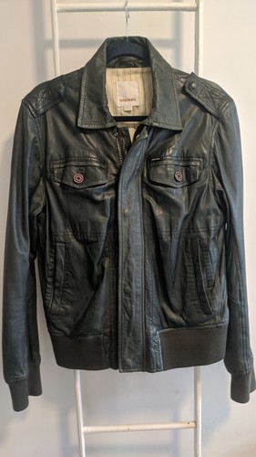 Diesel green leather - diesel, trucker
