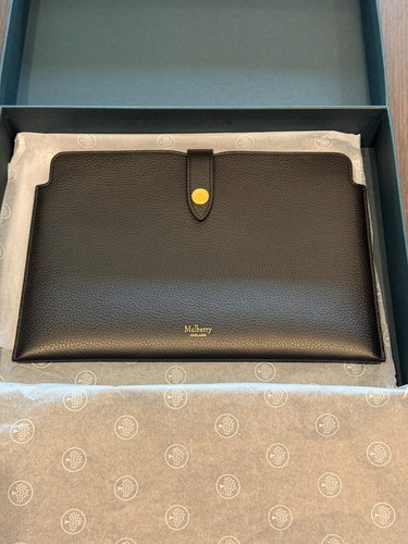 Mulberry leather pouch - pouch, (black)