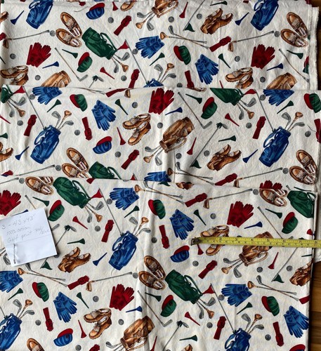 Golf print fabric collection - golf,