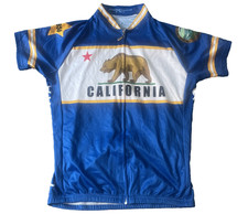 Vintage Palacino Men's Cycling Jersey California Republic Club Cut Size Small