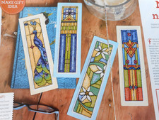ART NOUVEAU BOOKMARKS. 4 ELEGANT CROSS STITCH CHARTS. FOR CHARITY ?