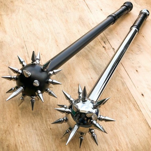 Flanged mace steel medieval - mace,