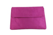 LONI Clutch Shoulder Crossbody Bag Faux Suede Patent Wedding Party Prom Handbag