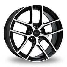 4X Lexus GS 300 2005 to 2022 Alloy Wheels & Tyres - 18" Romac Diablo Black/Po...