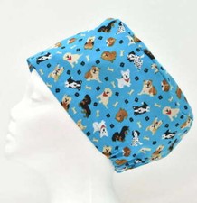 Dogs Puppies Scrub Cap Doctor