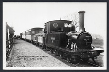 Postcard Southwold Suffolk railway station Steam Train RP