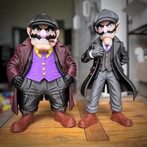 Printed wario waluigi - 3d, or