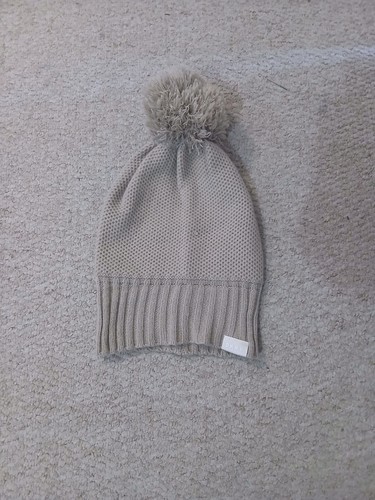 Dkny beige knitted bobble hat - beige,