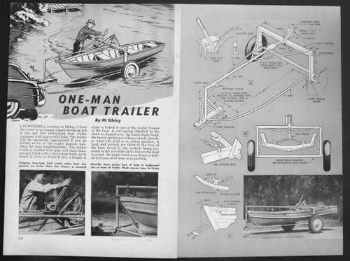 Small boat trailer underslung - small,