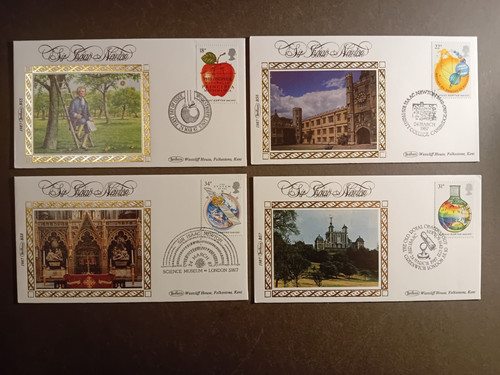 Sir isaac newton stamp - newton, covers
