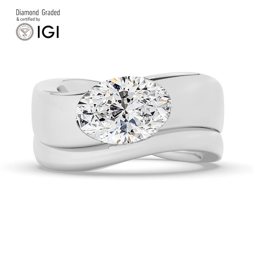 Oval diamond engagement - engagement, ring