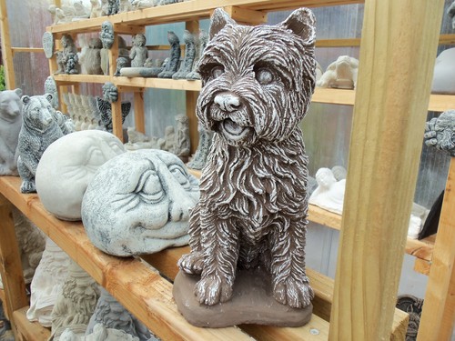 Concrete garden ornament - garden,