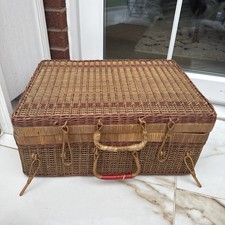 Large Basket Storage Picnic Box With Handle-L 50 X H 20 X D 36cm