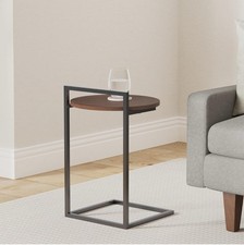 Modern C-Shaped Side Table –