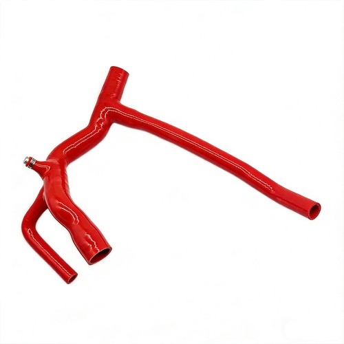 Red radiator top hose with - radiator,