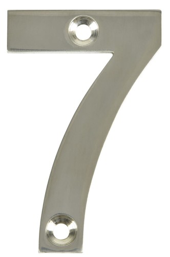 Polished chrome door numbers - polished,