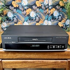 Cleaned ALBA VCR7360A VHS RECORDER Black Auto-Tracking SCART VCR Player TESTED