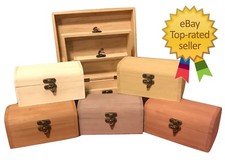 Engraved Plain & Painted Wooden Box Personalised Large and Small Trinket Boxes