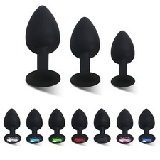 Butt Plug Anal Sex Toys Silicone Jewelled Circle Anal Training Set Sexy Secret