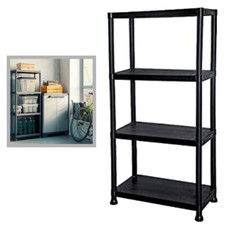 PLASTIC STORAGE SHELVES 4 TIER