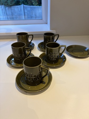 Five portmeirion coffee - portmeirion, cups
