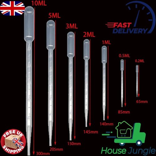 Clear plastic pipettes - clear,