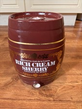 Rich Cream Sherry Jose De la Cuesta Burgundy Ceramic Barrel Royal Winton 29cm