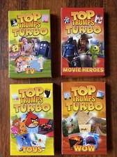 X4 Top Trumps Turbo Toys Movie Heroes TV & Wow - Sealed - 2013 Versions