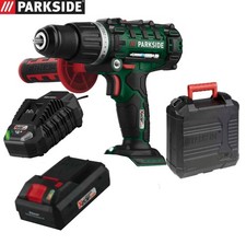 Parkside 20V Cordless Impact Drill Driver 13mm With 4Ah Smart Battery & Charger