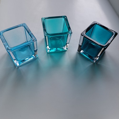Set blue turquoise square - of,